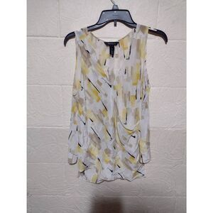 WHBM White House Black Market Size L Silk Tank Top